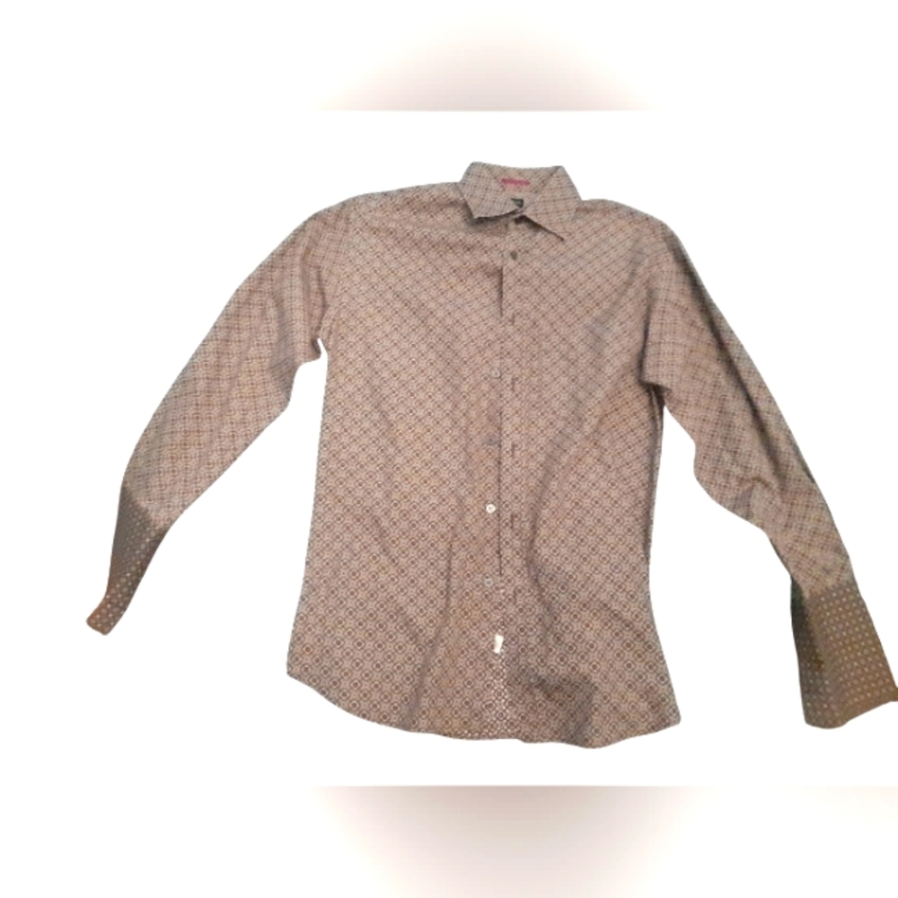 Paul Smith Patterned Shirt Size: 15.5